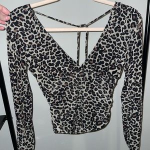 Cheetah top from Nordstrom never been worn